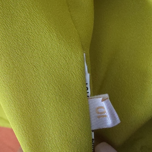 VALENTINO | Linen Blazer Silk Lining Orange Green Sz 10 - Picture 9 of 9